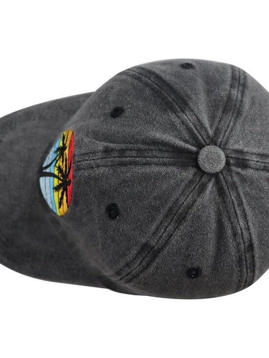 Women Funny Vintage Adjustable Cotton Embroidered Summer Vacation Sun Beach Hat main image 4